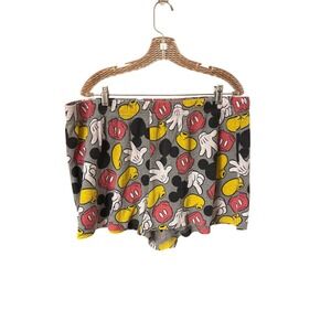 Disney Mickey Mouse Waffle Knit Pajama Shorts Womens 2XL Loungewear